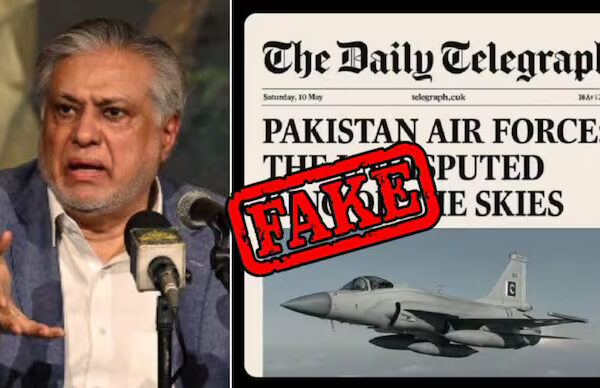 Pakistani Deputy PM and Foreign Minister Ishaq Dar attempted to boast about his air force's supremacy, a claim that was itself false | Photo Credit: (AFP/Social Media)