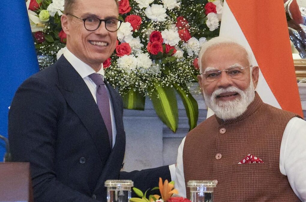 Finnish President Alexander Stubb and PM Narendra Modi