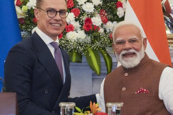 Finnish President Alexander Stubb and PM Narendra Modi