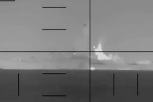 Screenshot taken from the video released by US department of defence