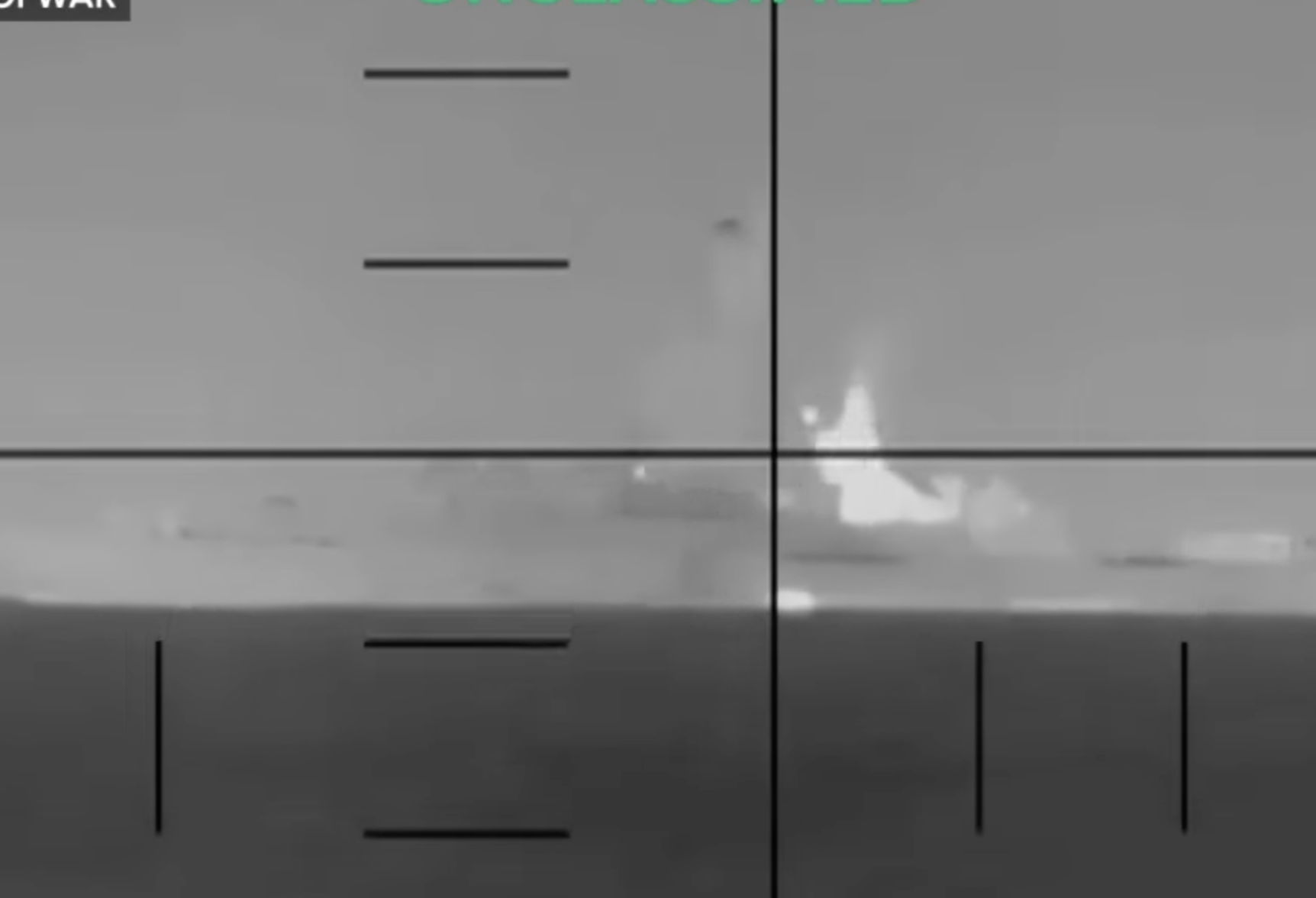 Screenshot taken from the video released by US department of defence