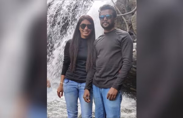 Sushma with her husband Puneet Kumar